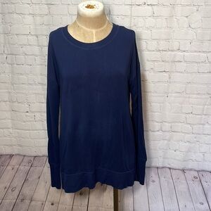 Workshop Republic Clothing Navy Blue Long Sleeve Tunic Small